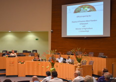 Minister van Landbouw, Joke Schauvliege opent het congres