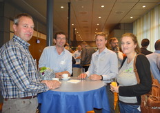 Johnny Haghedooren (Ingro), Danny Metsu (Ingro), Stan Vanden Boer (Koppert België) en Maxine Janssens (VCBT)