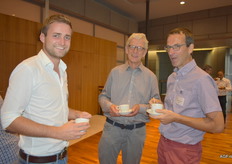 Hauke Hinrichs (Sören Beckmann), Wridzer Bakker (Bakkerbio/SPI) en Lieven Delanote (Inagro)