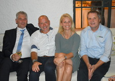 Jilles Goedknegt van Priva met Wim van den Berg van Van Amerongen, Mariska Dreschler van Green Tech en Dick van de Kop van Greefa