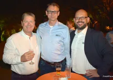 Kevin Larsen van Bornstein Seafoods met Marcus van Heijst en Fred Ruijgt van Priva