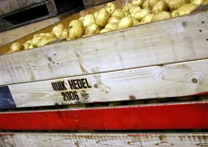 Aardappelen bij de groothandel.