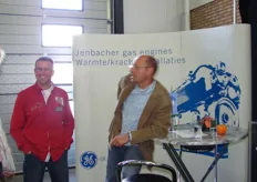 Jurgen Stoutjesdijk en Hans v/d Hoven van GE Jenbacher.
