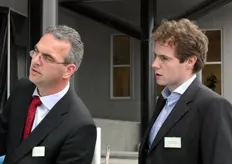 Eric Vernooij en Teun Vermetten, die sinds 2005 samen de scepter zwaaien over koel- en vrieshuis H.M. de Jong. Klaas de Jong, die het bedrijf in 2005 verkocht, heeft tegenwoordig een adviserende rol.