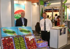 Promotie van het Belgische hardfruit. Firma Comaan en Everaerts namen de sales op zich