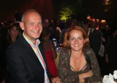 Henk Bekker van ABN AMRO met zijn vrouw