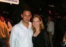 Amir Hautemann met zijn vriendin