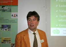 Herman Bus van de NFO. NFO is medeorganisator van de Fruitteelt Vakbeurs.
