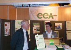 Joh. v/d Bos en Marianne Vedder van Contact Christen Agrariërs.