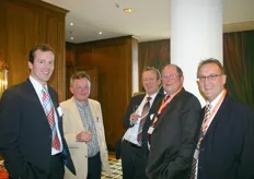 Robert Vogel, Jan Heemskerk, Hans Vogel, Peter Slot en Bertus van Tricht