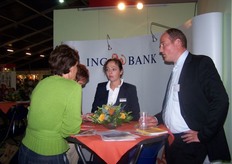 Ook de ING Bank gaf tekst, uitleg en mogelijkheden op de Aardappeldemodag.