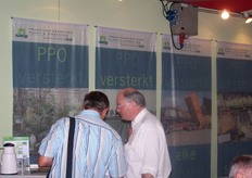 Natuurlijk had ook medeorganisator PPO een eigen stand...