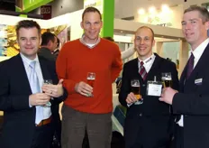 Delegatie van Veiling Hoogstraten samen met Mark Verhoef (DailyFresh) aan een glaasje bier
