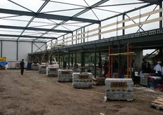 Het nieuwe deel waar worden gevestigd, kantine, kleedruimte, kantoren en archief.