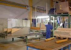 In de nieuwe fabriek worden de pallets geproduceerd.