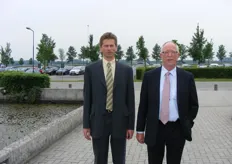 Siep Koning en Johan van Haarlem, directeur en voorzitter van de NFO.