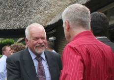 Onderonsje tussen Rein Osinga en Wim Geurts.