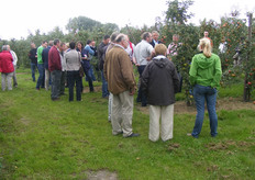 Discussie op de wendakker.