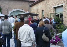 Het gezelschap werd gefeteerd in een fraai gerestaureerde oude boerderij.