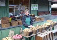 Aardappelverkoop op de Viktualienmarkt.