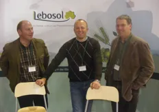 Het team van Lebosol, plantenvoeding met van lnr. Thomas Lietz, Herman Berfuss en Rene Verdaasdonk.