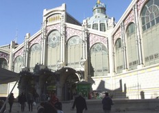 De overdekte versmarkt in het centrum van Valencia.