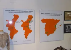 De teeltgebieden in Spanje