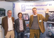 Pro-Pak International was weer enthousiast aanwezig: Arnoud Luttikhuis, Edwin Moerdijk en John Kirpenstein