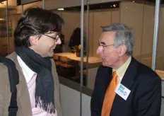 Pieter Boekhout in gesprek met Joop de Looze van de beursorganisatie