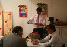 Frank Pijpers, collega Johan Nooteboom en ikzelf.