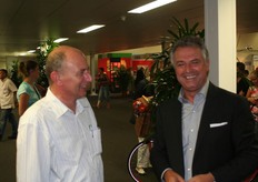 Agiem Kalendari en de inkoper van Guido De Vos Carrefour.