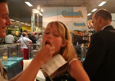 Aardbeien in choco gedipt.