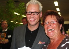 Hennie op de foto met Rudolph.