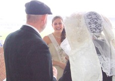 De aspergekoningin in gesprek