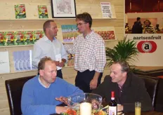 Dirk Jan Polak, Koen Mourits met daarachter Ron Vreeswijk en Marcel Goud.