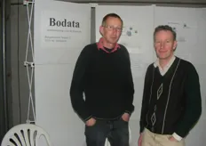 Gebroeders Peter en Adrie Boshuizen in de stand van Bodata