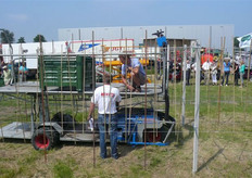 Door Vriend omgebouwde plateau hoogwerker
