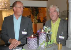 Wim Geurts met zijn collega Wim Zomer in de stand van AGF