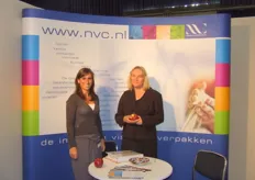 Charissa Koolen en Helen Crowe van het Nederlands Verpakkingscentrum.