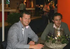 Willem Dijk junior en zijn collega van Willem Dijk AGF