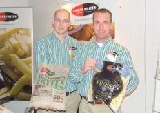 Emile Schermers en René Treur van Farm Frites. De nieuwe Nature Goodness is een verantwoord frietje, die minder caloriën en minder vet bevat.