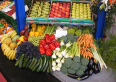 Koelinstallateur toont producten die geschikt zijn voor bewaring in zijn koelcellen