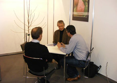 Johan Nicolai in zijn stand