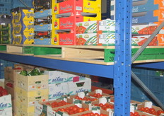 Alle producten in een gekoelde ruimte opgesteld.