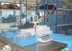 Hier worden de orders klaargemaakt.