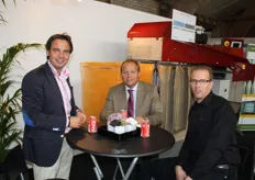 Boudewijn van Fraassen, Lucas Lammers (LC Packaging) en Marco Maljaars (ERC Machinery)