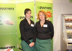 het nieuwe label werd op de beurs gepresenteerd, rechts Ada van Heumen