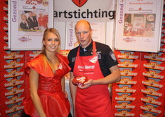 Joyce van der Meer en Rob van den Ende promoten Sweet Energy.