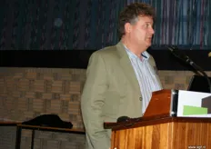 John Bal van de ZLTO tijdens de lezing