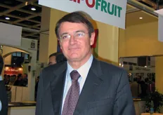 Apofruit chairman Renzo Piraccini. The stand Apofruit was placed within the Italian exhibition (Piazza Italia) at Fruit Logistica